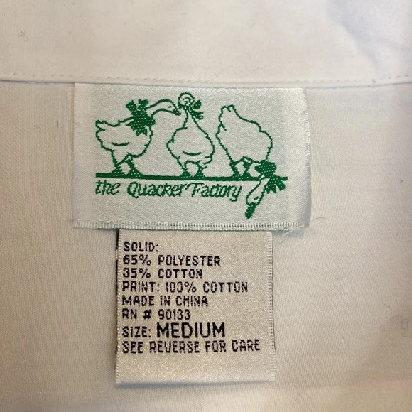 The Quacker Factory button down shirt/holiday/Noah’s Ark design size M - Picture 9 of 13